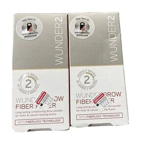 Wunder2 Wunder Brow Fiber Filler  Blonde  0.7 oz EACH Lot Of 2 New In Box